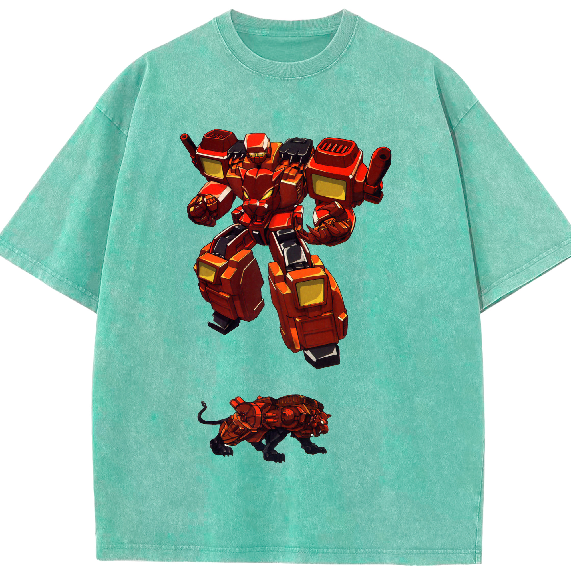 （画像用）  綿100% ヴィンテージ風 半袖Tシャツ（フロントプリント）